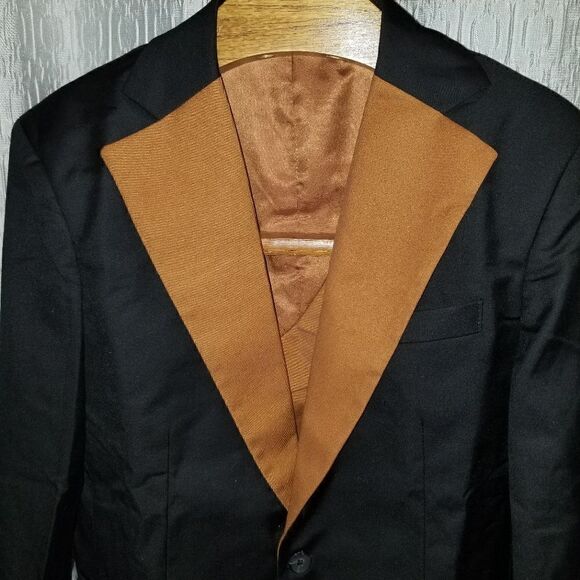 Men's Notched Lapel 2 pc TUXEDO Wangyue Mens 2 Piece Suits Regular small - Picture 10 of 16